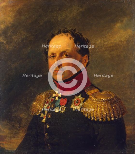 Portrait of Ilya I. Alexeyev (1772-1830), 1825. Creators: George Dawe, Workshop of George Dawe.