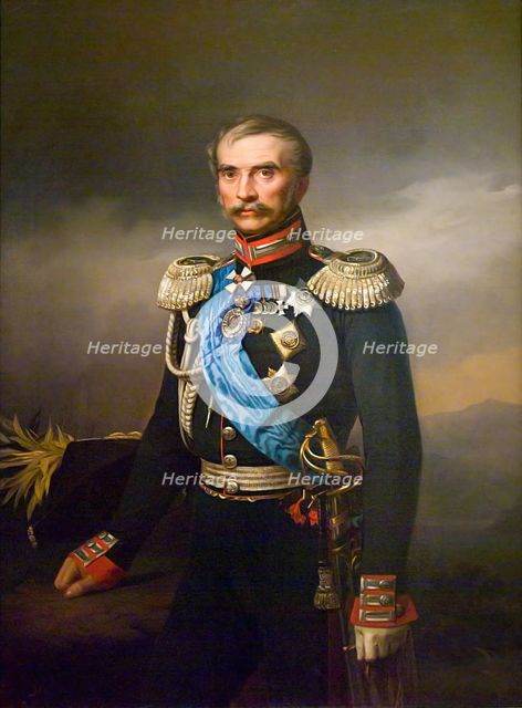 Portrait of Illarion Vasilyevich Vasilchikov, 1859. Creator: Georg von Bothmann.