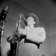 Portrait of Illinois Jacquet, New York, N.Y., ca. May 1947. Creator: William Paul Gottlieb