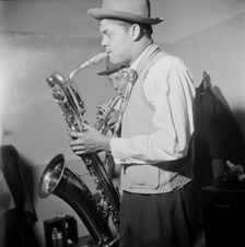 Portrait of Illinois Jacquet, New York, N.Y., ca. May 1947. Creator: William Paul Gottlieb