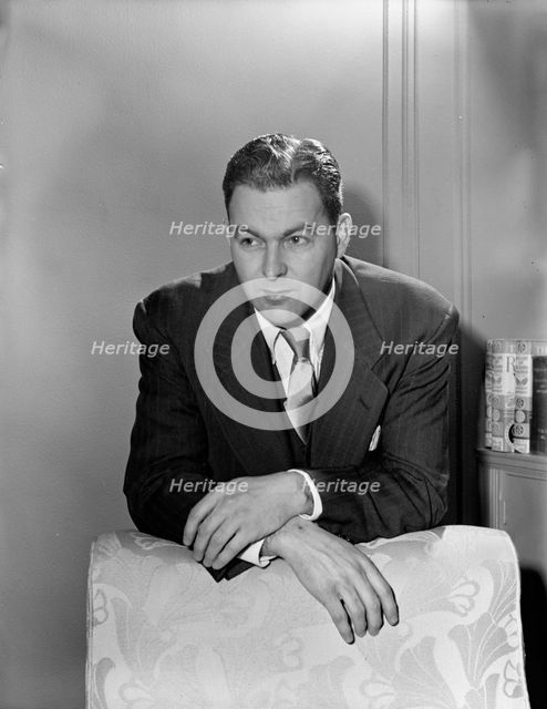 Portrait of Irving Kolodin, New York, N.Y., 1946. Creator: William Paul Gottlieb.