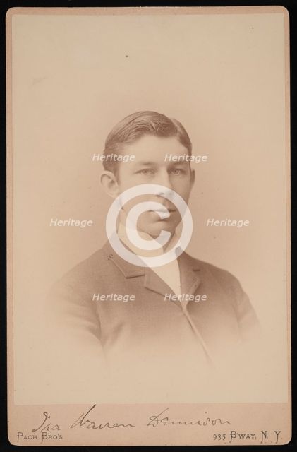 Portrait of Ira Warren Dennison, Between 1891 and 1893. Creator: Pach Bros.