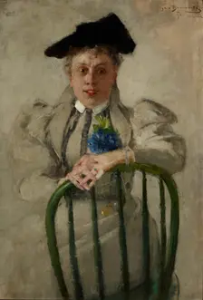 Portrait of Irena Zbigniewicz née Serda, 1896. Creator: Olga Boznanska