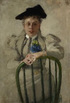 Portrait of Irena Zbigniewicz née Serda, 1896. Creator: Olga Boznanska