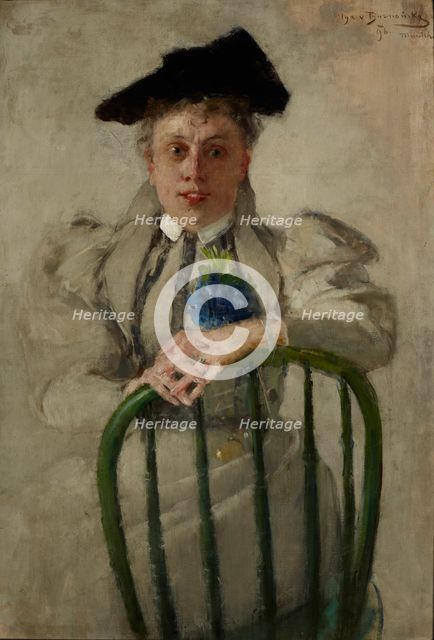Portrait of Irena Zbigniewicz née Serda, 1896. Creator: Olga Boznanska.