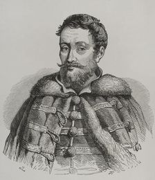 Portrait of István Werboczy, (h. 1458-1541), Hungarian legal theorist and statesman, 1856. Creator: Unknown