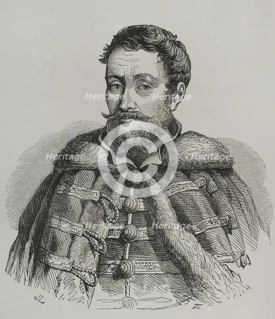 Portrait of István Werboczy, (h. 1458-1541), Hungarian legal theorist and statesman, 1856.  Creator: Unknown.