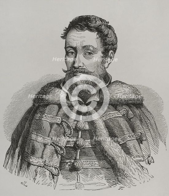 Portrait of István Werboczy, (h. 1458-1541), Hungarian legal theorist and statesman, 1856.  Creator: Unknown.