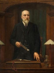 Portrait of Isaac Bradley, 1916. Creator: John Bernard Munns