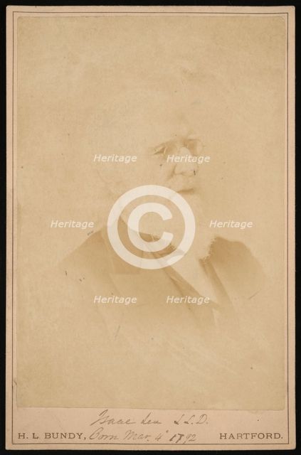 Portrait of Isaac Lea (1792-1886), Before 1886. Creator: Horace L Bundy.