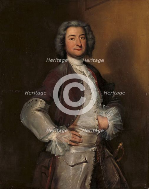 Portrait of Isaac Sweers, Chief Officer of Amsterdam and Governor of the Dutch East..., 1730-1740. Creator: Cornelis Troost.