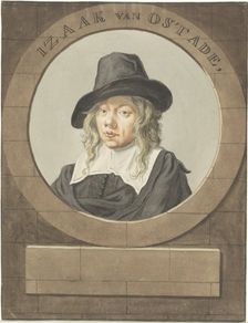 Portrait of Isaac van Ostade, 1620-1685. Creator: Anon