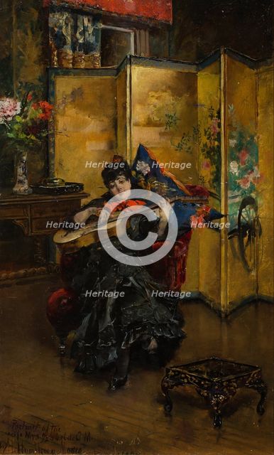 Portrait of Isabel de Cistué y Nieto, 1895. Creator: Moore, Henry Humphrey (1844-1926).
