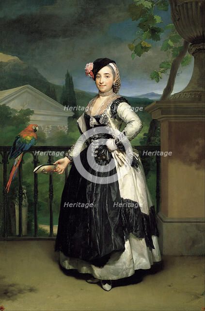 Portrait of Isabel Parreno Arce Ruiz de Alarcon y Valdés, Marchioness of Llano. Artist: Mengs, Anton Raphael (1728-1779)