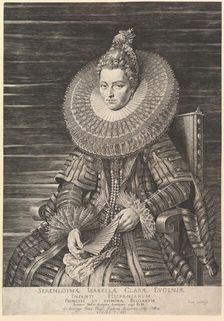 Portrait of Isabella Clara Eugenia, Governess of Southern Netherlands, 1615. Creator: Jan Muller