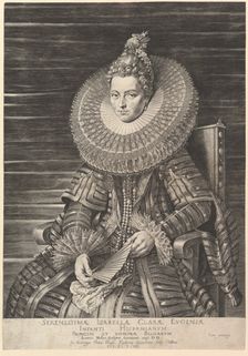 Portrait of Isabella Clara Eugenia, Governess of Southern Netherlands, 1615. Creator: Jan Muller