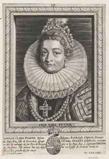 Portrait of Isabella Clara Eugenia, Infanta of Spain, ca. 1650. Creator: Pieter de Jode II