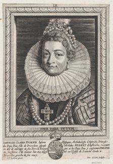 Portrait of Isabella Clara Eugenia, Infanta of Spain, ca. 1650. Creator: Pieter de Jode II