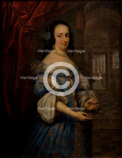 Portrait of Isabella d'Este (1635-1666), Duchess of Parma, 1664-1666. Creator: Denys, Frans (c. 1610-1670).