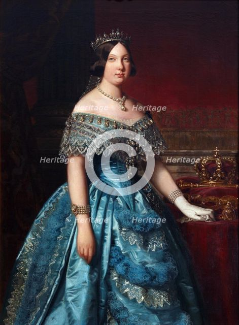 Portrait of Isabella II of Spain.