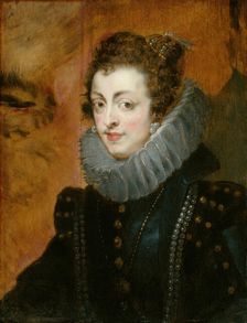 Portrait of Isabella of Bourbon, c. 1630. Creator: Peter Paul Rubens, follower of Flemish