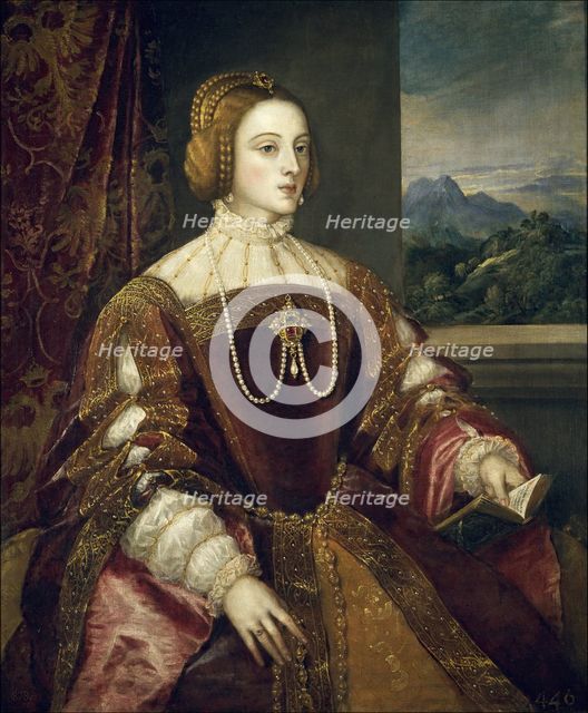 Portrait of Isabella of Portugal, 1548. Creator: Titian.