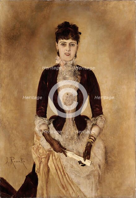 Portrait of Isabella Reisser, 1885. Artist: Romako, Anton (1832-1889)