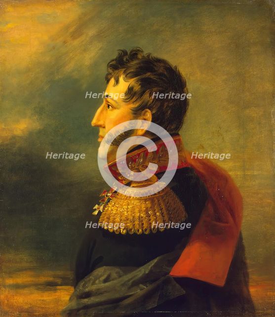 Portrait of Ivan T. Sazonov (1755-1823) (1st), 1824. Creator: Workshop of George Dawe.