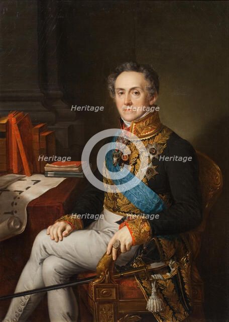 Portrait of Ivan Vasilyevich Tutolmin (1751-1839), 1830s. Creator: Tropinin, Vasili Andreyevich (1776-1857).