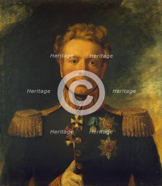 Portrait of Ivan A. (Johann Georg) von Lieven (1775-1848), 1822. Creators: George Dawe, Workshop of George Dawe.
