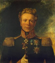 Portrait of Ivan A. (Johann Georg) von Lieven (1775-1848), 1822. Creators: George Dawe, Workshop of George Dawe