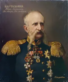 Portrait of Ivan Alexeyevich Bartolomey (1813–1870), 1860s. Artist: Ksenofontov, Ivan Stepanovich (1817-1875)