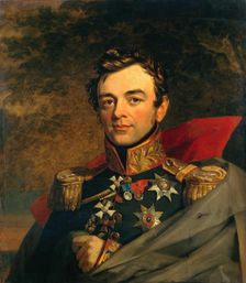 Portrait of Ivan F. Paskevich (1782-1856) (replica of the 1823 portrait), 1824. Creator: George Dawe