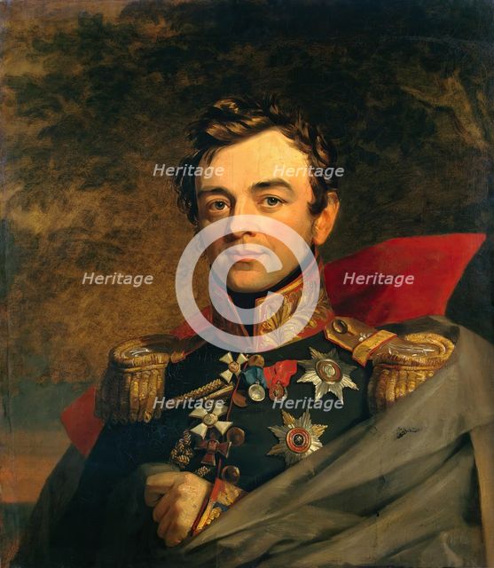 Portrait of Ivan F. Paskevich (1782-1856) (replica of the 1823 portrait), 1824. Creator: George Dawe.