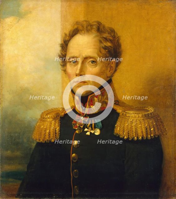 Portrait of Ivan G. Heidenreich (1769-1839), 1824. Creator: Workshop of George Dawe.