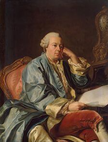 Portrait of Ivan Ivanovich Betskoi Wearing a Dressing Gown (copy), 1792. Creator: Alexander Roslin