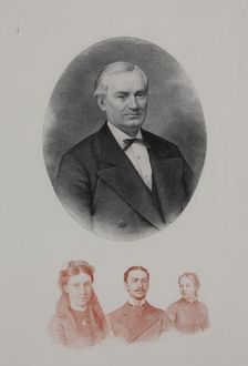 Portrait of Ivan Ivanovich Glazunov (1826-1890), 1881