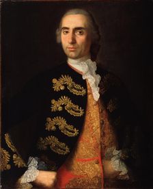 Portrait of Ivan Kotsarev, 1757-1759. Artist: Vishnyakov, Ivan Yakovlevich (1699-1761)