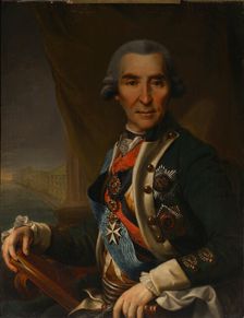 Portrait of Ivan Loginovich Golenishchev-Kutuzov (1729-1802), Early 1800s. Artist: Glukovsky, Semyon (active 1800s)