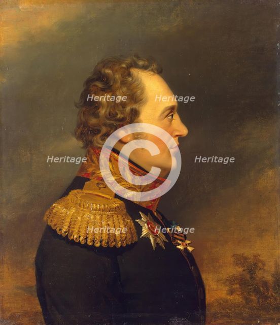 Portrait of Ivan N. (Magnus Gustav) Essen (1758/59-1813), 1822. Creator: Workshop of George Dawe.