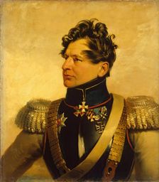 Portrait of Ivan S. Leontyev (1782-1824) (replica of the 1823 portrait), 1822. Creator: Workshop of George Dawe