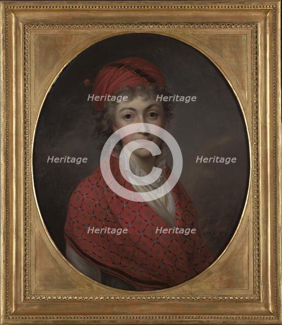 Portrait of Izabela née von Flemming, Princess Czartoryska (1746-1835), 1796. Creator: Kazimierz Wojniakowski.