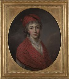 Portrait of Izabela née von Flemming, Princess Czartoryska (1746-1835), 1796. Creator: Kazimierz Wojniakowski
