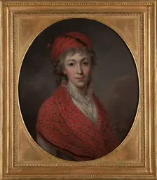 Portrait of Izabela née von Flemming, Princess Czartoryska (1746-1835), 1796. Creator: Kazimierz Wojniakowski