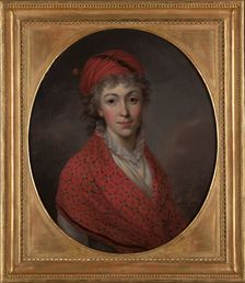 Portrait of Izabela née von Flemming, Princess Czartoryska (1746-1835), 1796. Creator: Kazimierz Wojniakowski