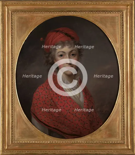Portrait of Izabela née von Flemming, Princess Czartoryska (1746-1835), 1796. Creator: Kazimierz Wojniakowski.