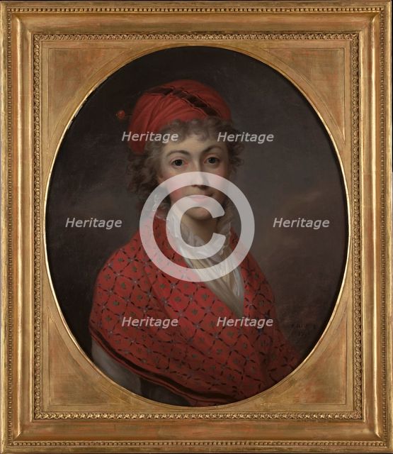 Portrait of Izabela née von Flemming, Princess Czartoryska (1746-1835), 1796. Creator: Kazimierz Wojniakowski.