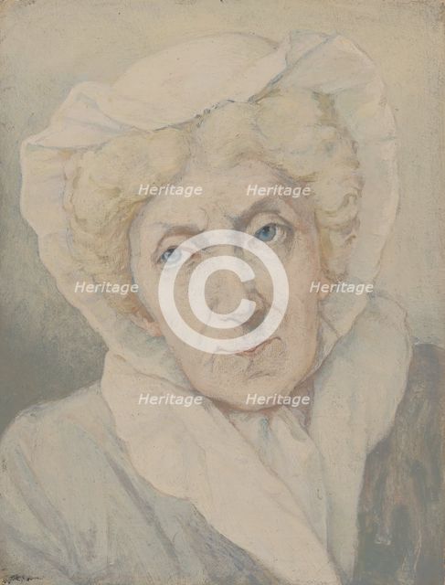 Portrait of Izabela née von Flemming, Princess Czartoryska (1746-1835), 1832-1835. Creator: Wojciech Kornel Stattler.