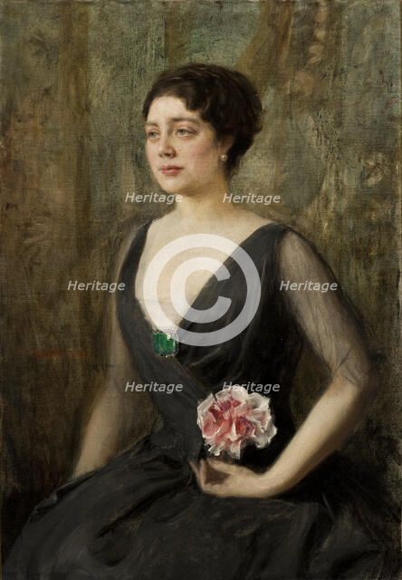 Portrait of Izabela Szembekowa, c1912. Creator: Teodor Axentowicz.