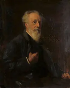 Portrait of J.A.B. Stroebel (1821-1905), painter, 1892. Creator: Pieter de Josselin de Jong